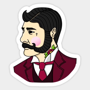 American Traditional Gentleman Tattoo Sticker